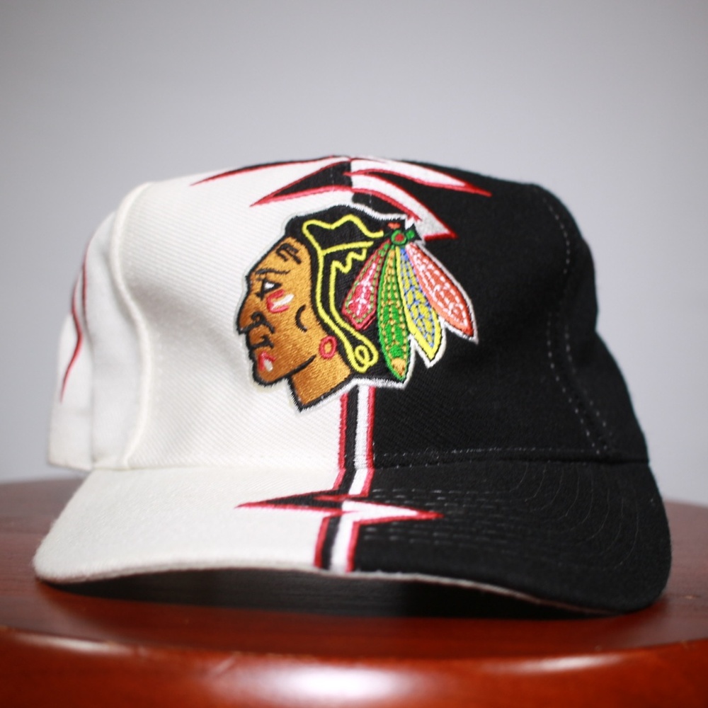Blackhawks Starter Shockwave velcro strapback